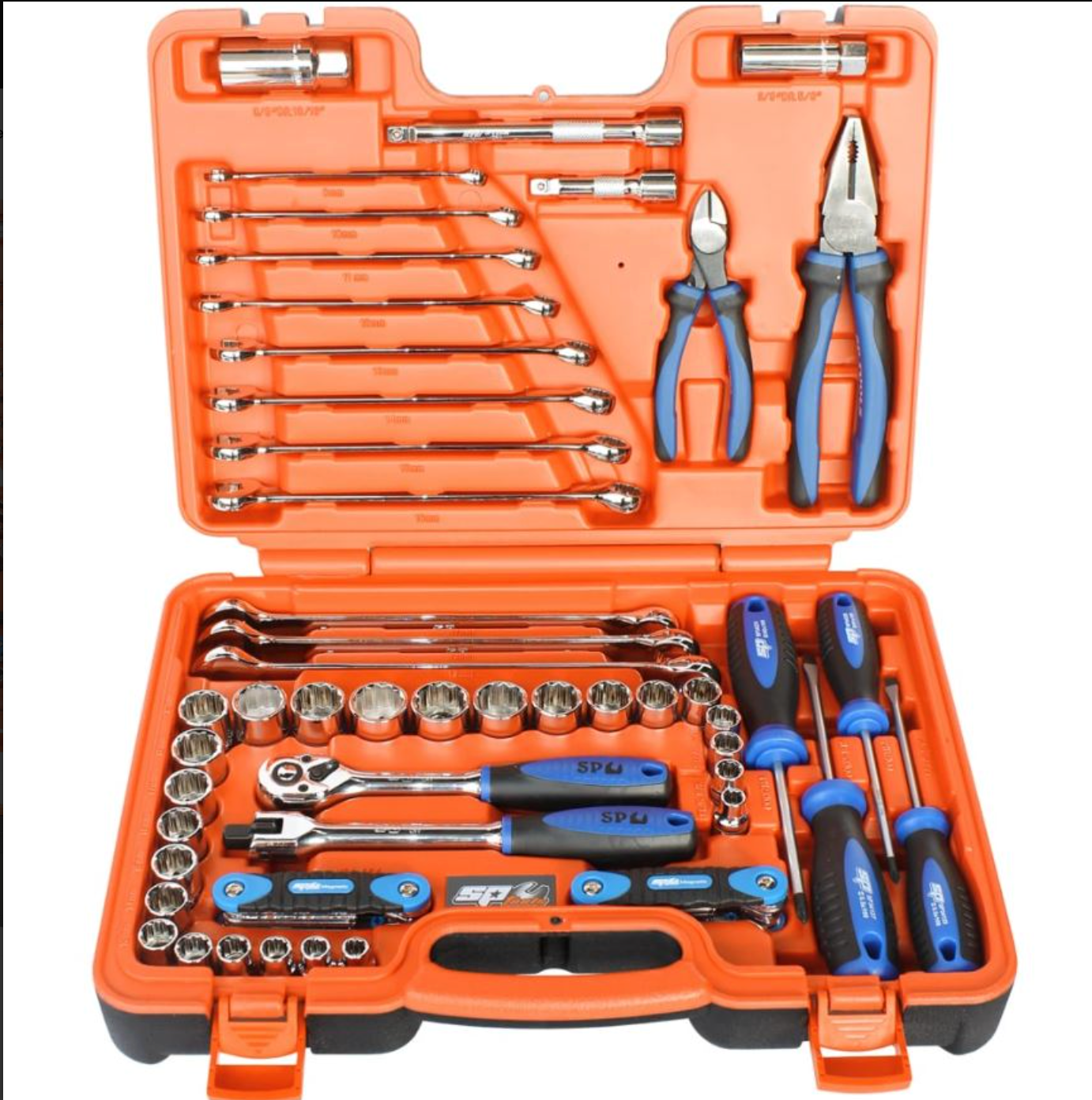 SP Tools X-Case Metric / SAE Tool Kit 65pc 3/8"